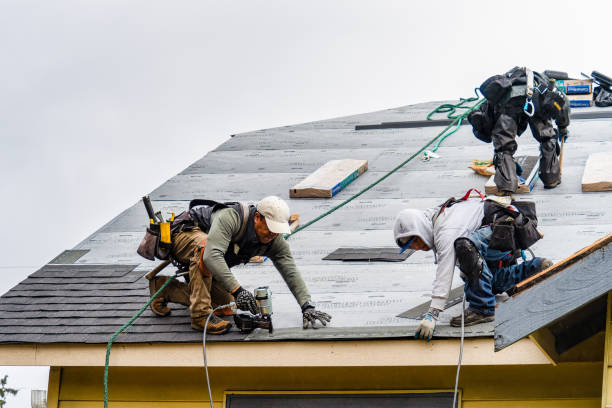 Professional Gutter Installation technician working in Clarksboro, NJ